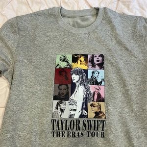 TAYLOR SWIFT THE ERAS TOUR HEATHER GRAY CREWNECK - XL